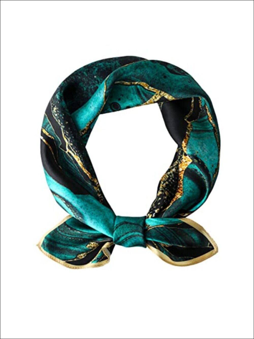 100% Mulberry Silk Square Scarf 26x26 Lightweight Hair Neck Headscarf